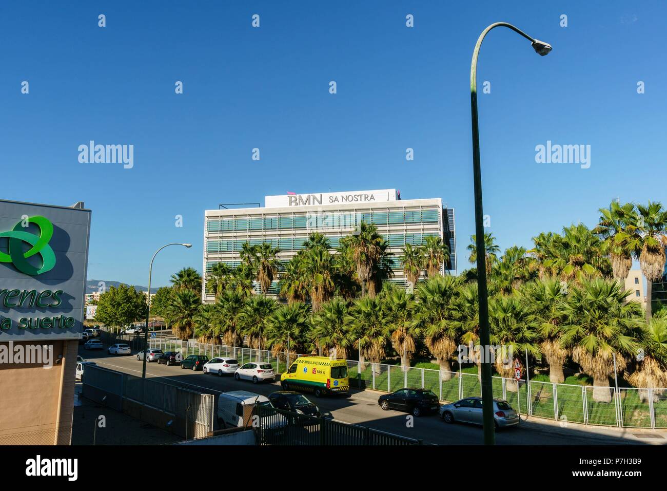 oficinas centrales del banco BMN Sa Nostra, poligono de Son Fuster, Palma,Mallorca, balearic islands, spain, europe. Stock Photo