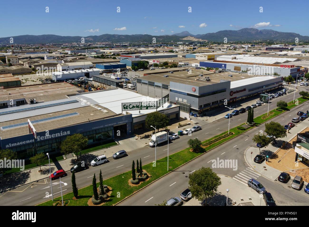 poligono industrial de Son Castello, Palma, Mallorca, balearic islands, spain, europe. Stock Photo