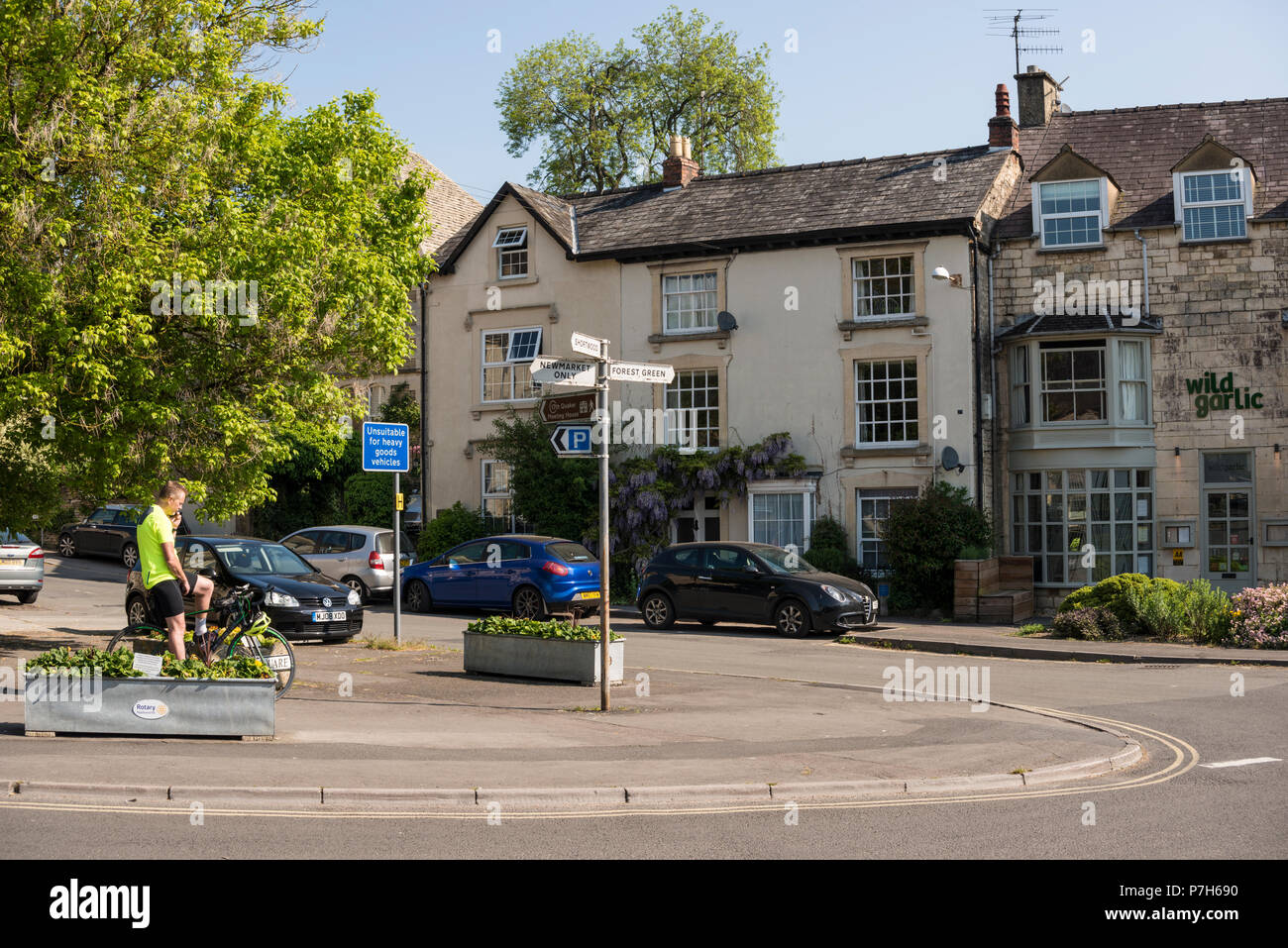 Town centre of Nailsworth, Gloucestershire, UK Stock Photo