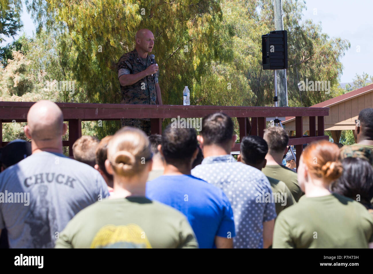 U.S. Marines with Headquarters and Support Battalion, Marine Corps