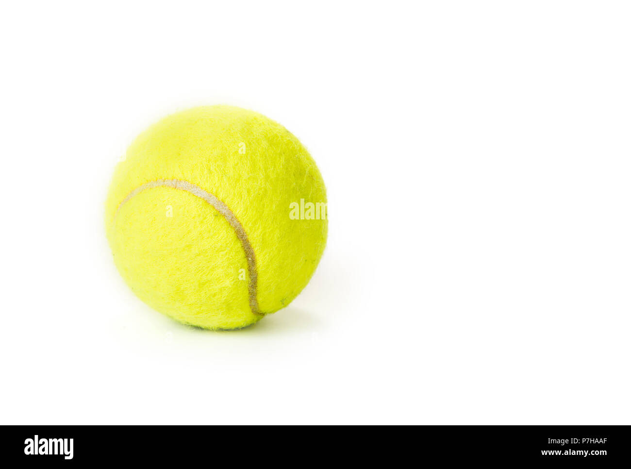 Tennis ball isolated on a white background Stock Photo - Alamy