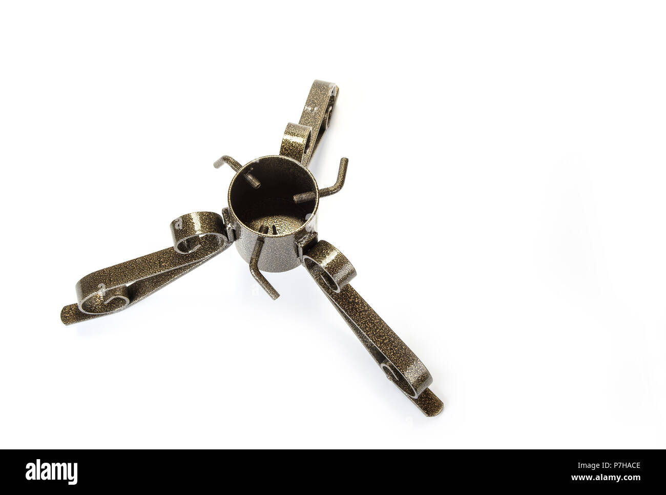 Metal christmas tree holder with water dish Stock Photo Alamy