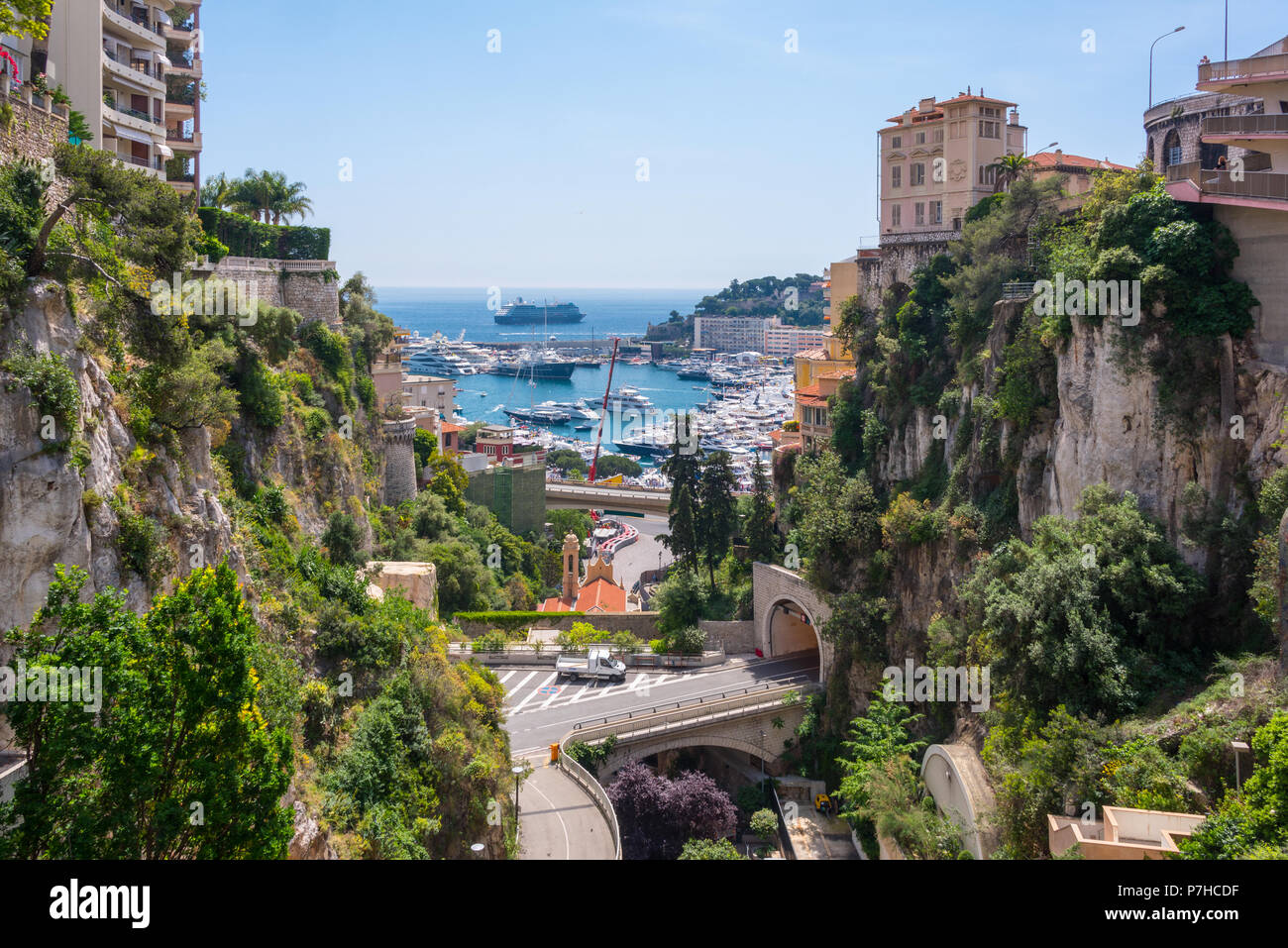 View from Monaco Station Stock Photo