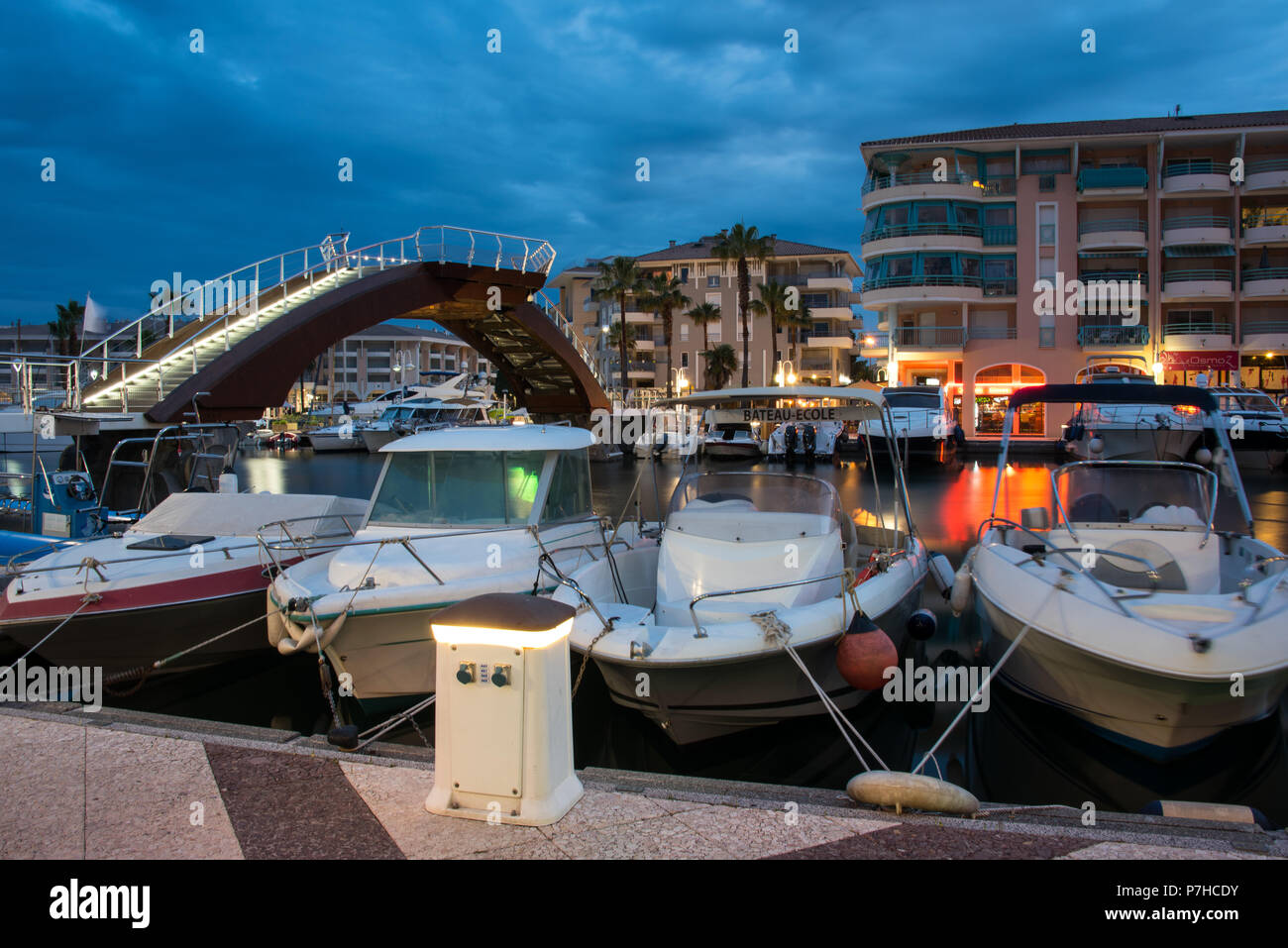 Port Frejus Bridge Stock Photo