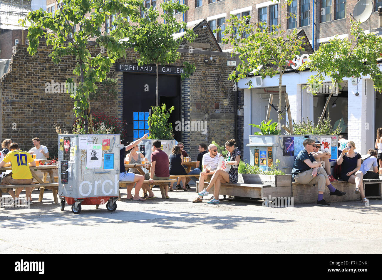 The cafe/bar at the Copeland Gallery at the iconic Bussey Building on
