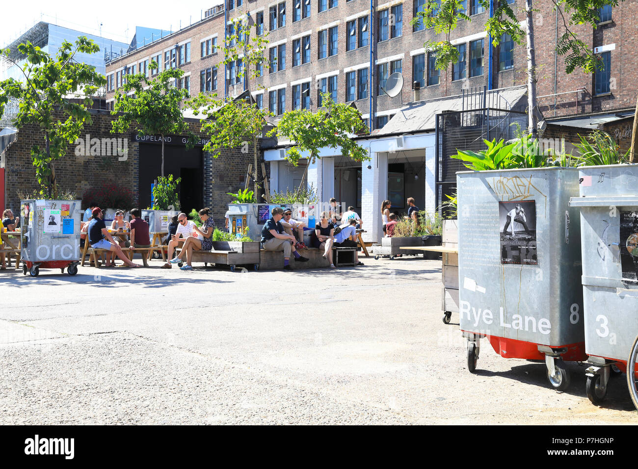 The cafe/bar at the Copeland Gallery at the iconic Bussey Building on