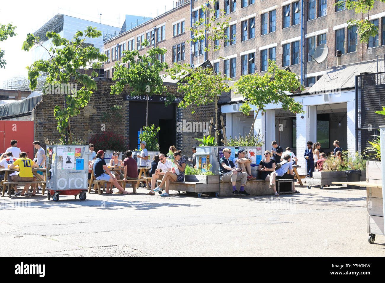 The cafe/bar at the Copeland Gallery at the iconic Bussey Building on