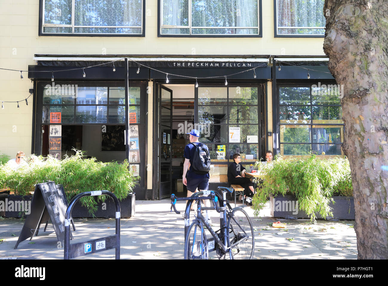 The Peckham Pelican, a bohemian spot for daytime bagels, salads & cakes