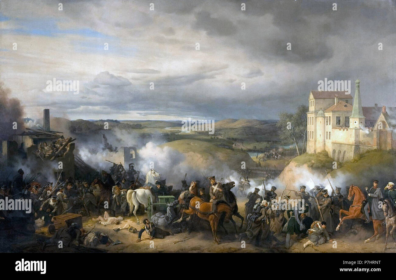 Hess  Peter Von - Battle of Maloyaroslavets  October 1812 Stock Photo