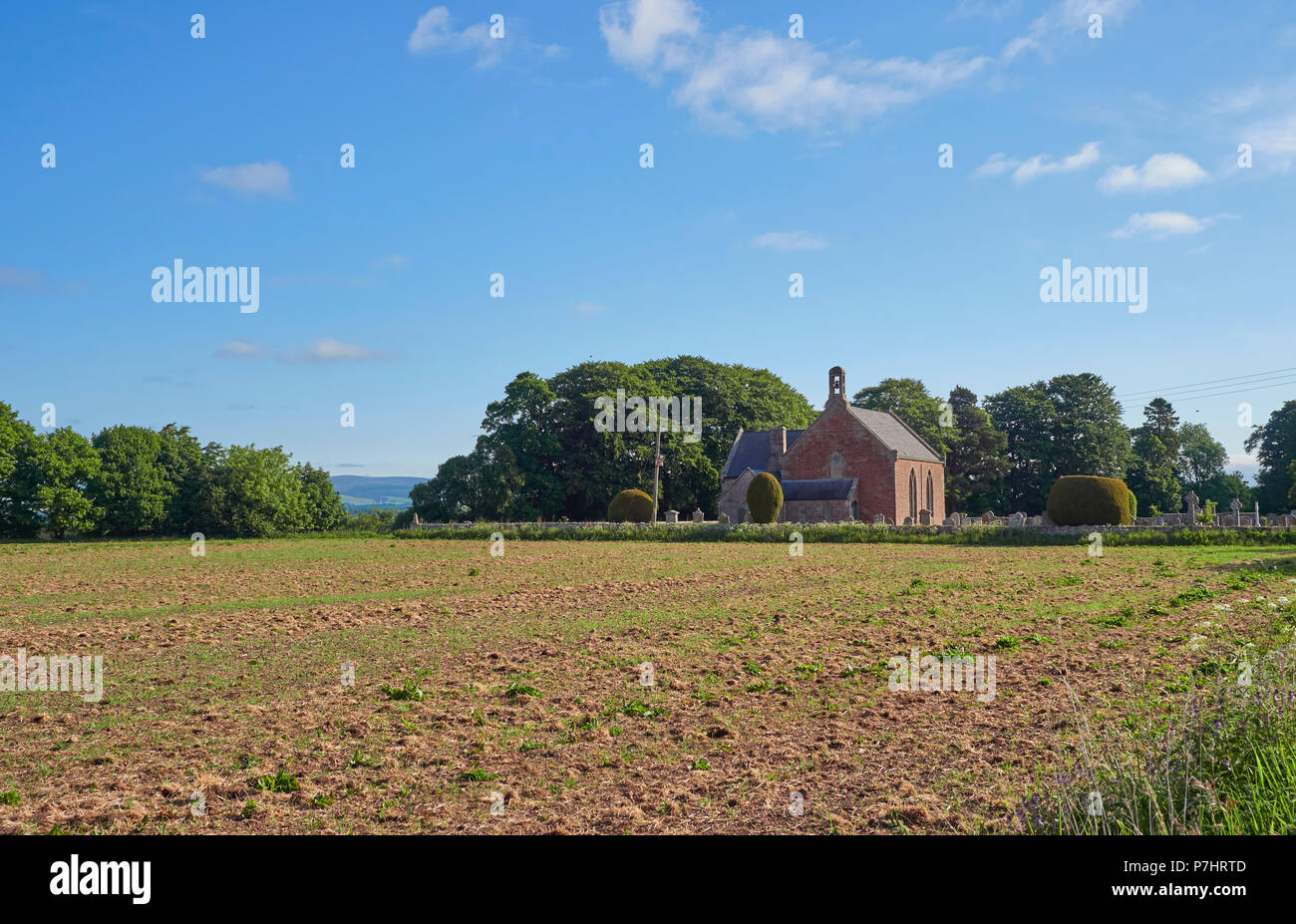 Stracathro Parish Church in the Mearns valley close to an Old Roman ...