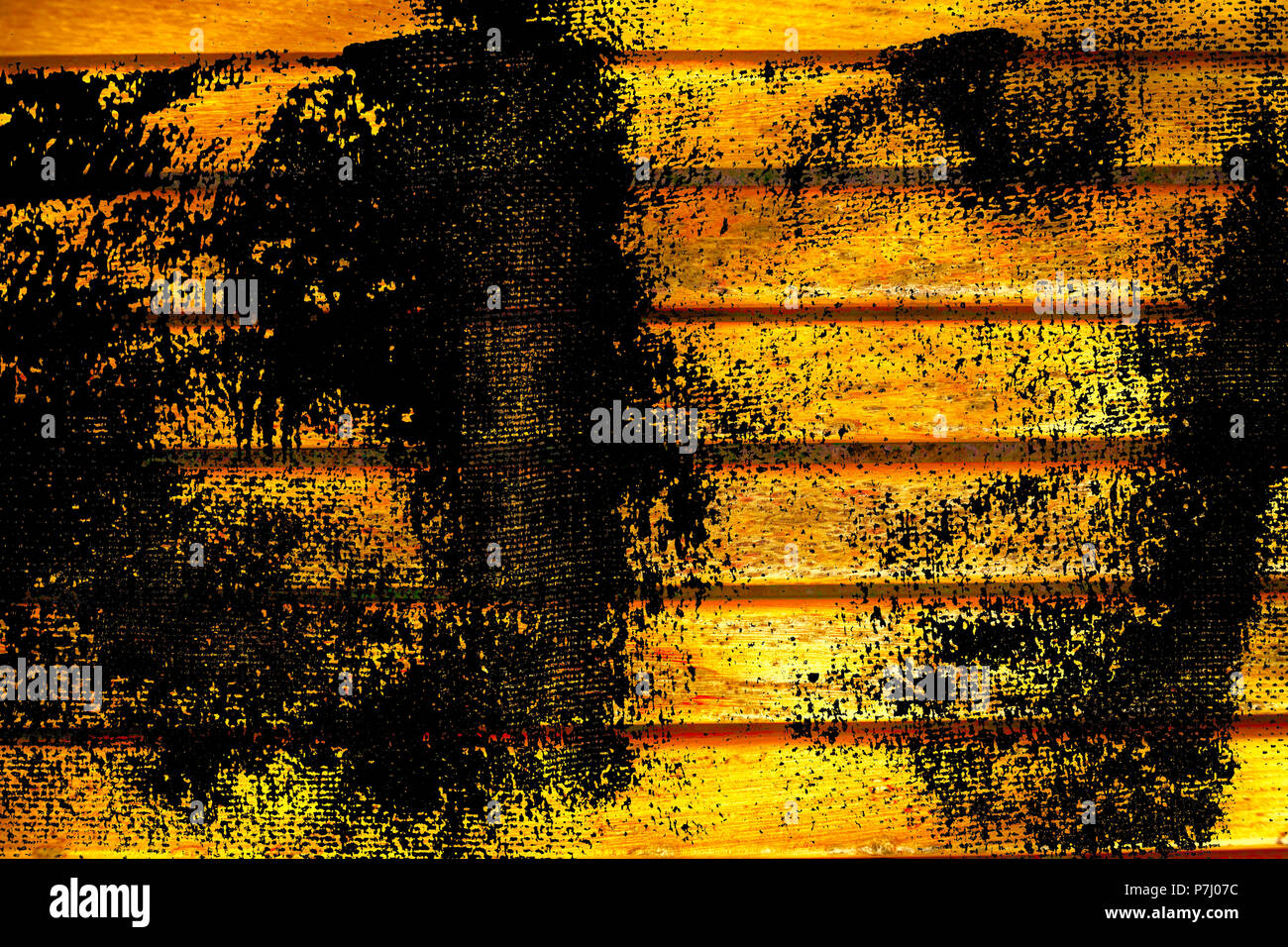 Grunge Ultra yellow Wooden bench plank texture for web site or mobile ...
