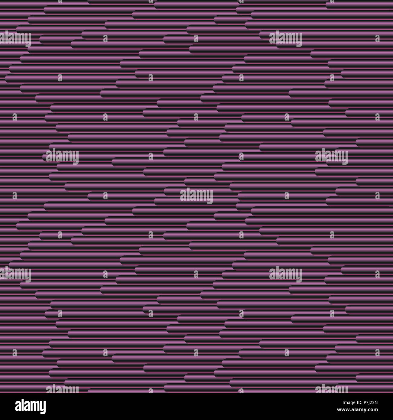 Seamless vector gradient tubing pink and black pattern Stock Vector