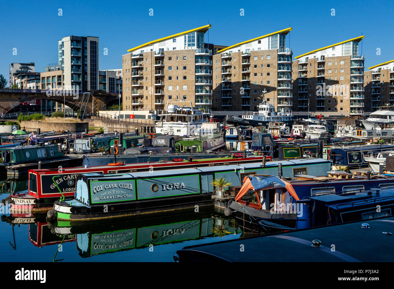 Limehouse Marina, Limehouse Basin, London, United Kingdom Stock Photo