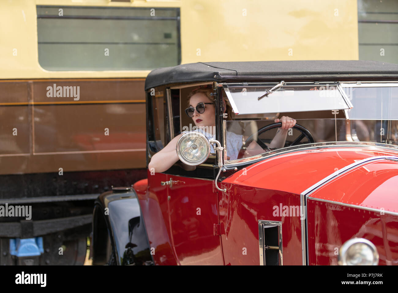 Severn Valley Railway, 1940s heritage weekend 2018 Stock Photo