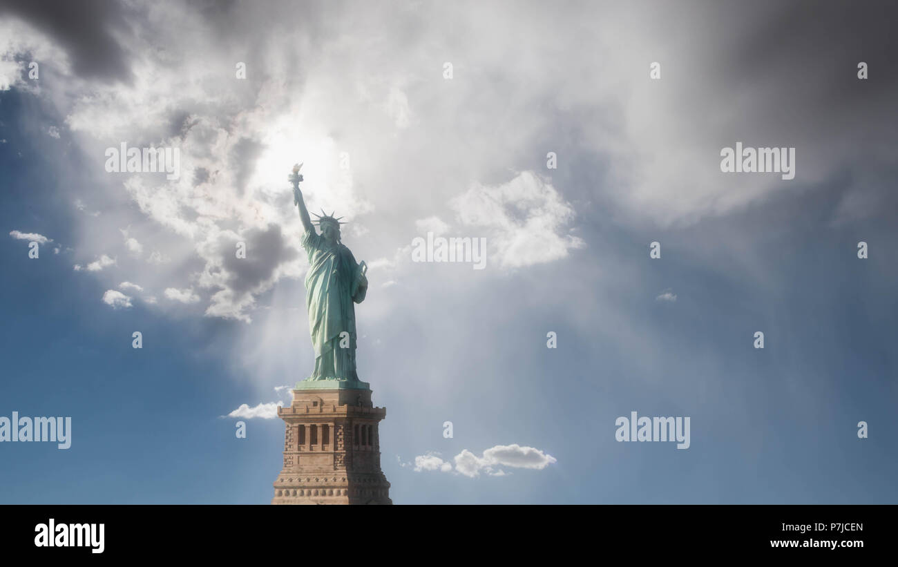 Statue of Liberty, Liberty Island, New York, United States Stock Photo