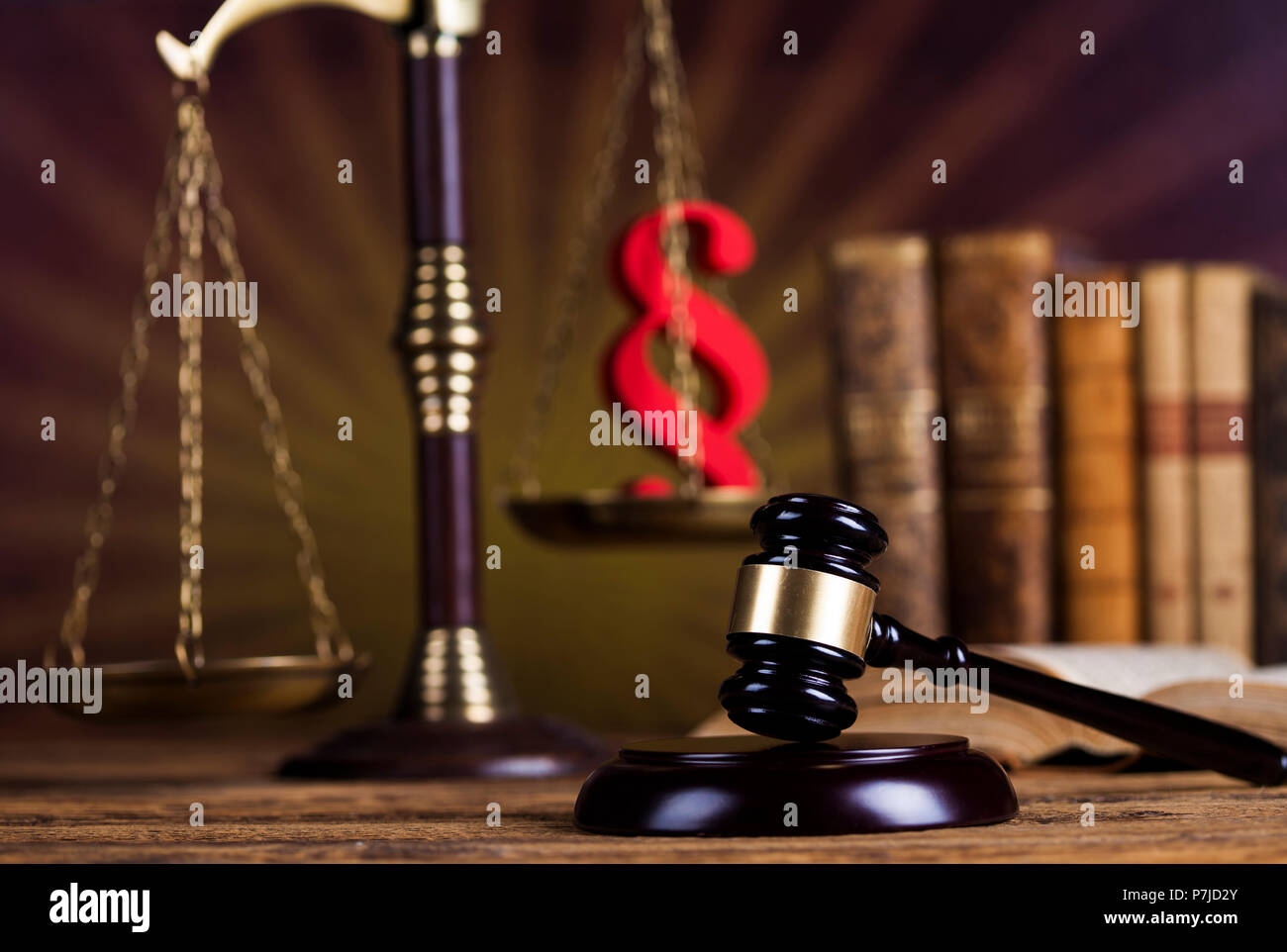 Wooden gavel barrister, justice concept, paragraph Stock Photo - Alamy