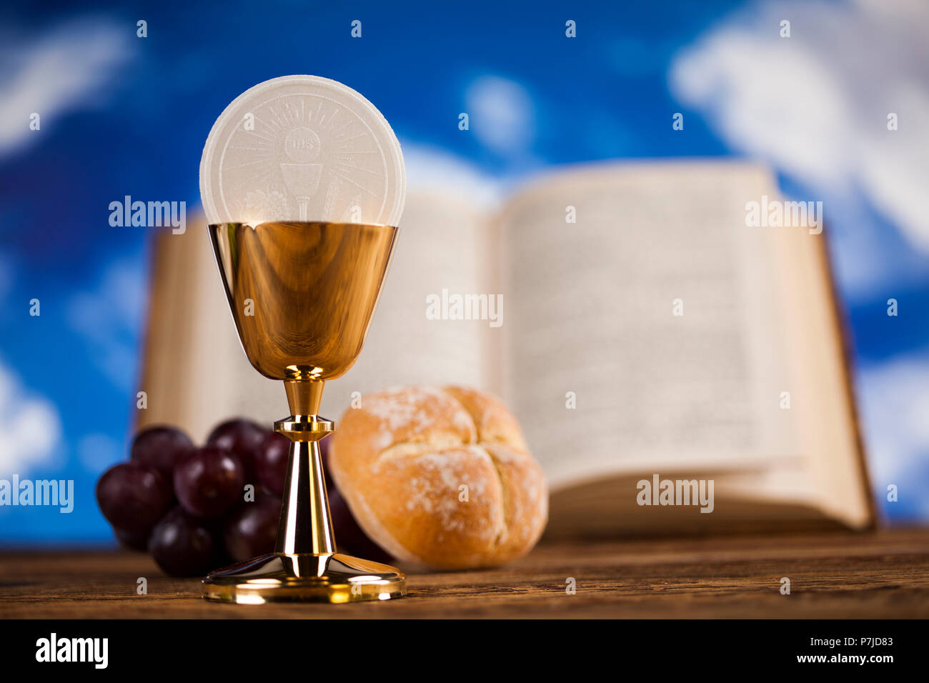 Communion Bread And Wine Clip Art