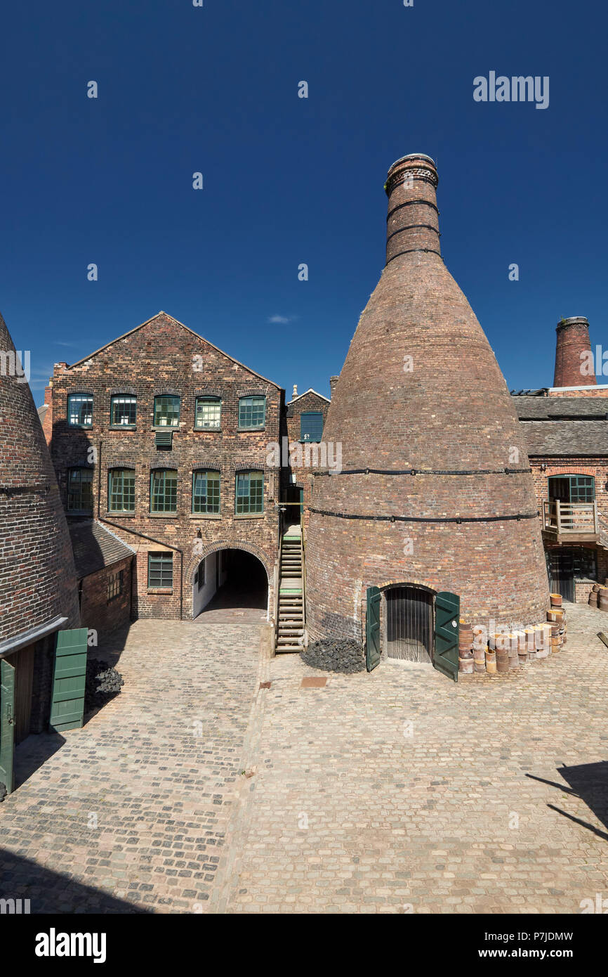 Gladstone Pottery Museum Longton Stoke on Trent Staffordshire England