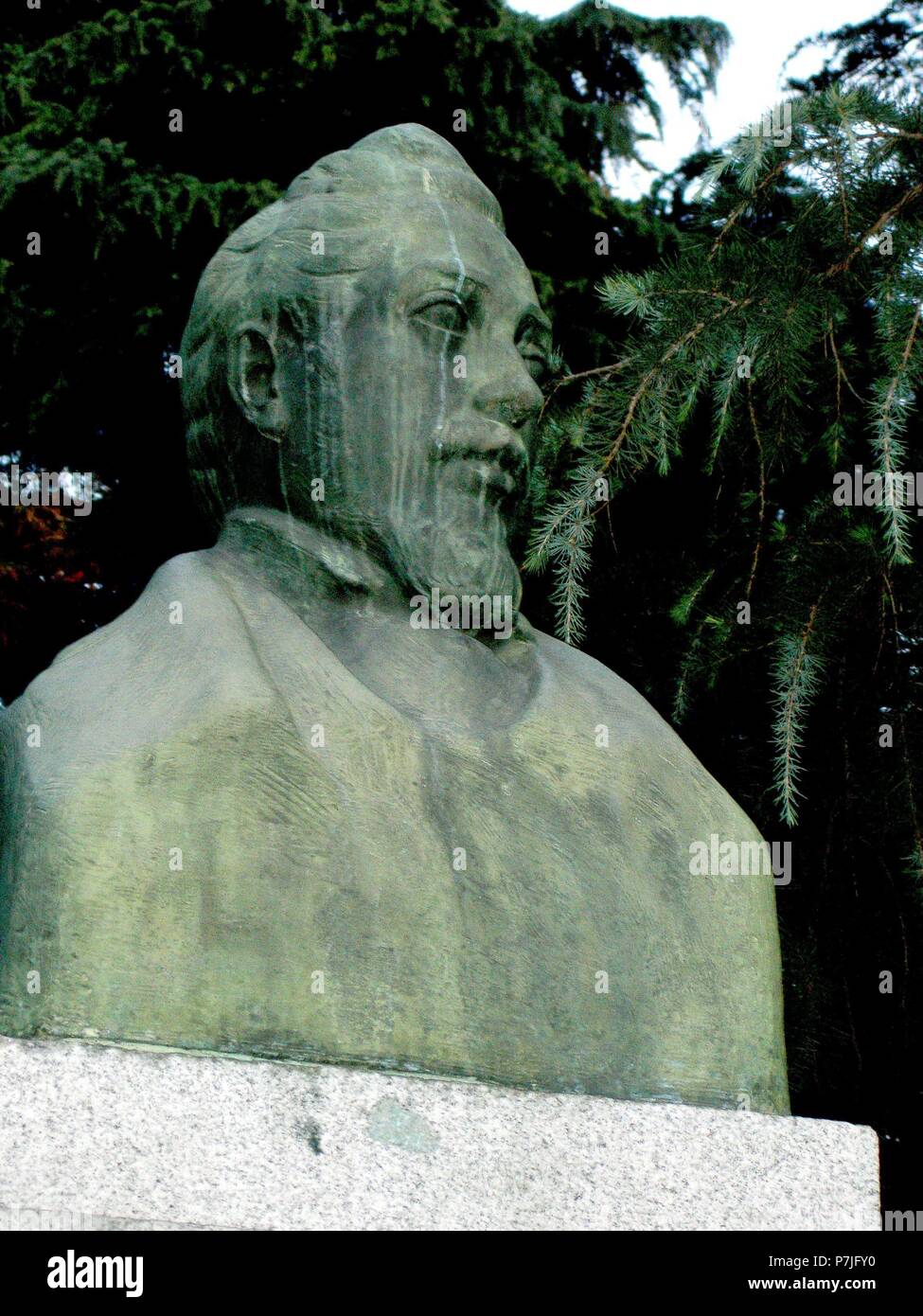 MONUMENTO A MARIANO JOSE DE LARRA EN LA CALLE BAILEN. Location: EXTERIOR, MADRID, SPAIN. Stock Photo