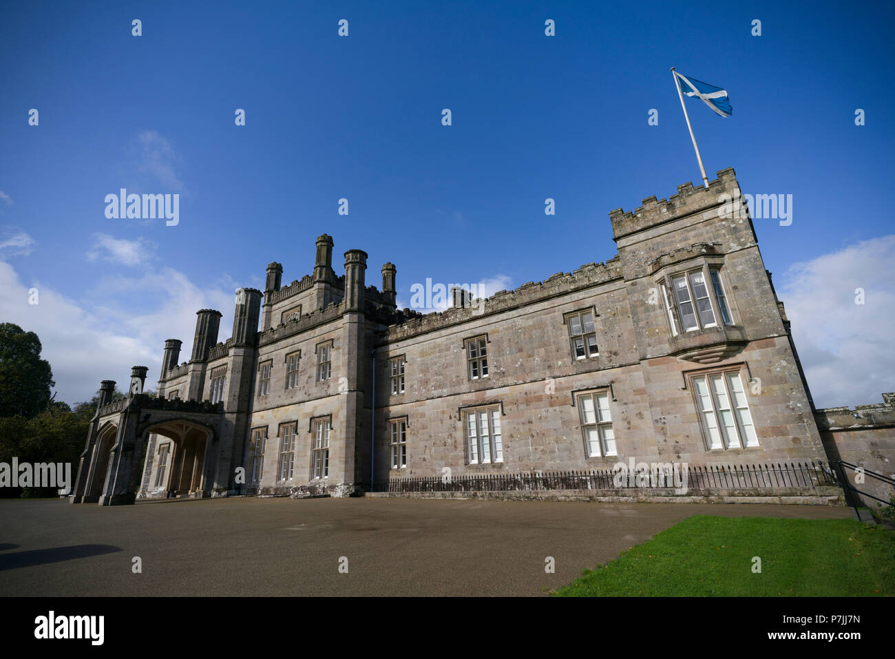 Blairquhan Castle, the Regency house near Maybole in South Ayrshire, Scotland, now owned by Chinese corporation Ganten and operated as a wedding and e Stock Photo