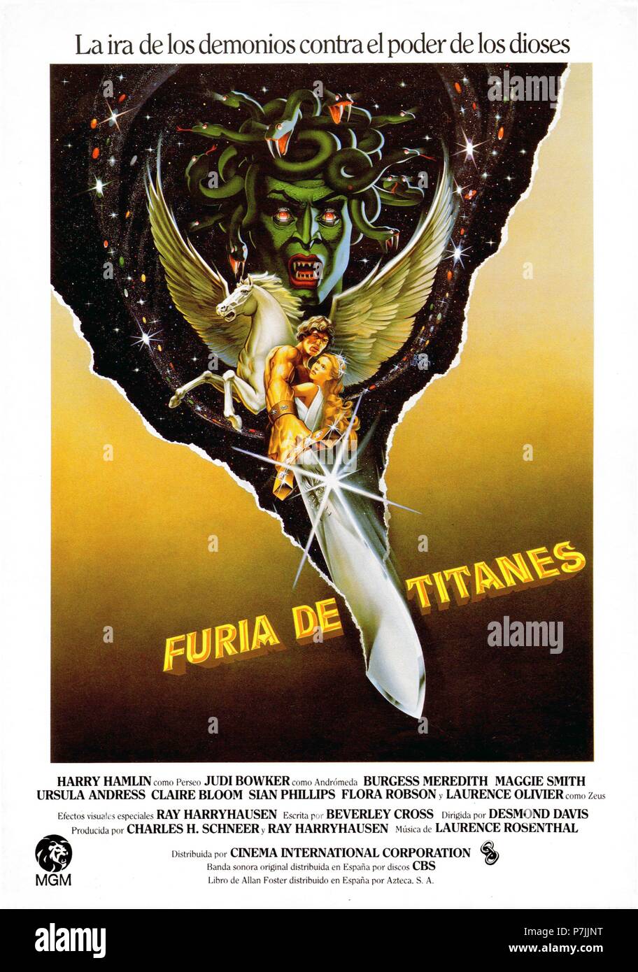 Original Film Title: CLASH OF THE TITANS.  English Title: CLASH OF THE TITANS.  Film Director: DESMOND DAVIS.  Year: 1981. Credit: M.G.M. / Album Stock Photo