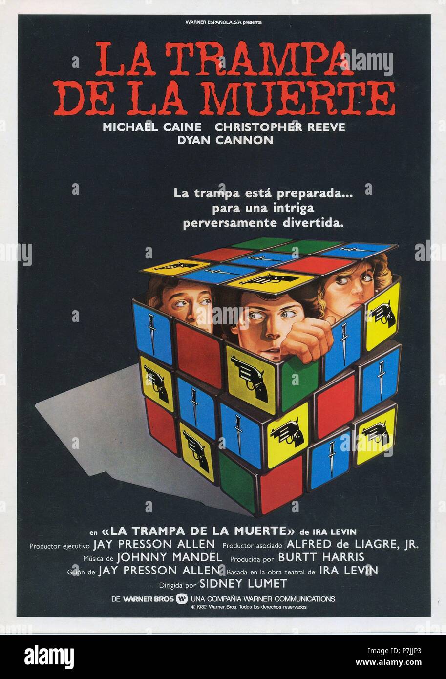 Deathtrap-an Original Vintage Movie Poster of Sidney Lumet's
