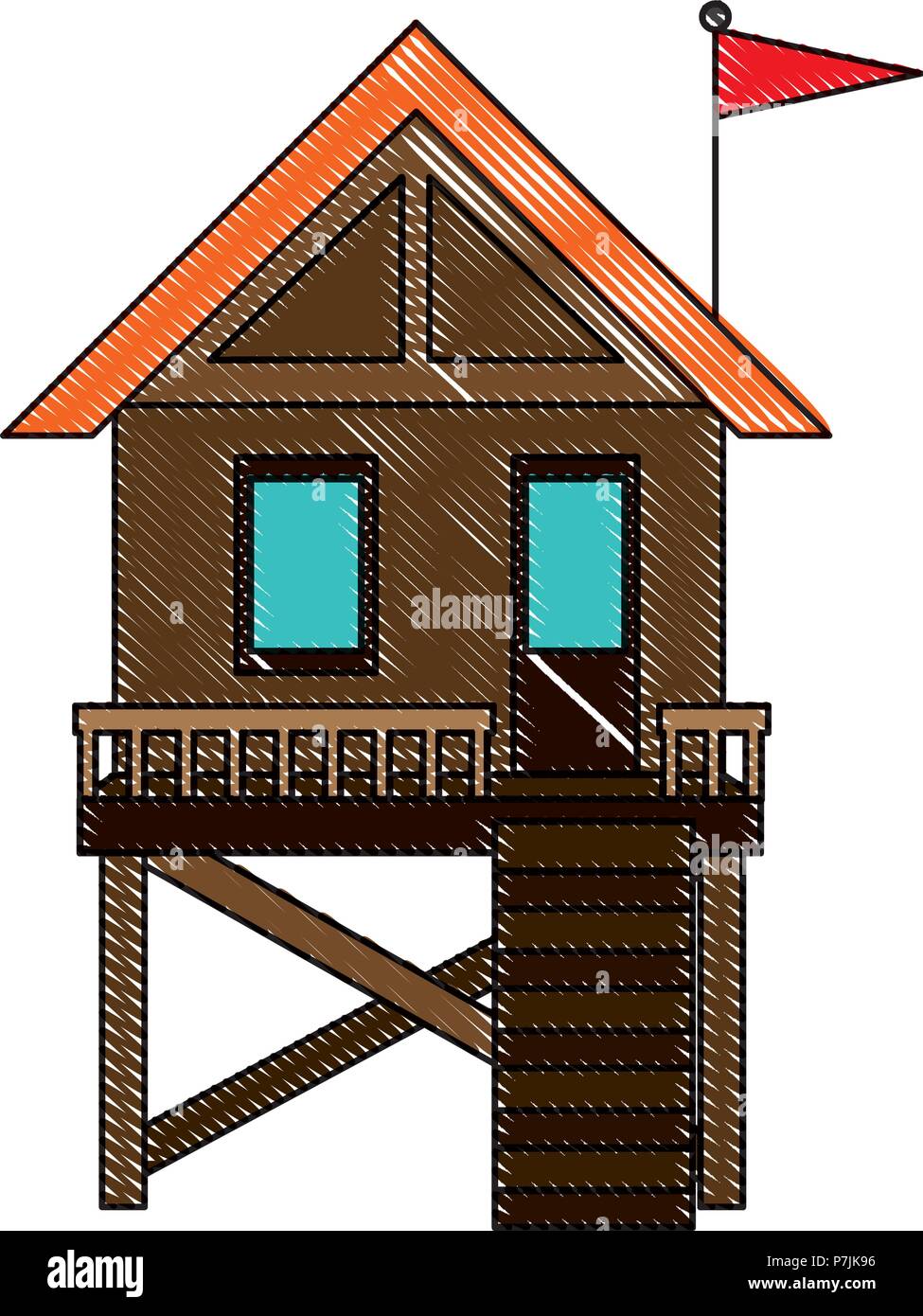 Baywatch vector vectors hi-res stock photography and images - Alamy