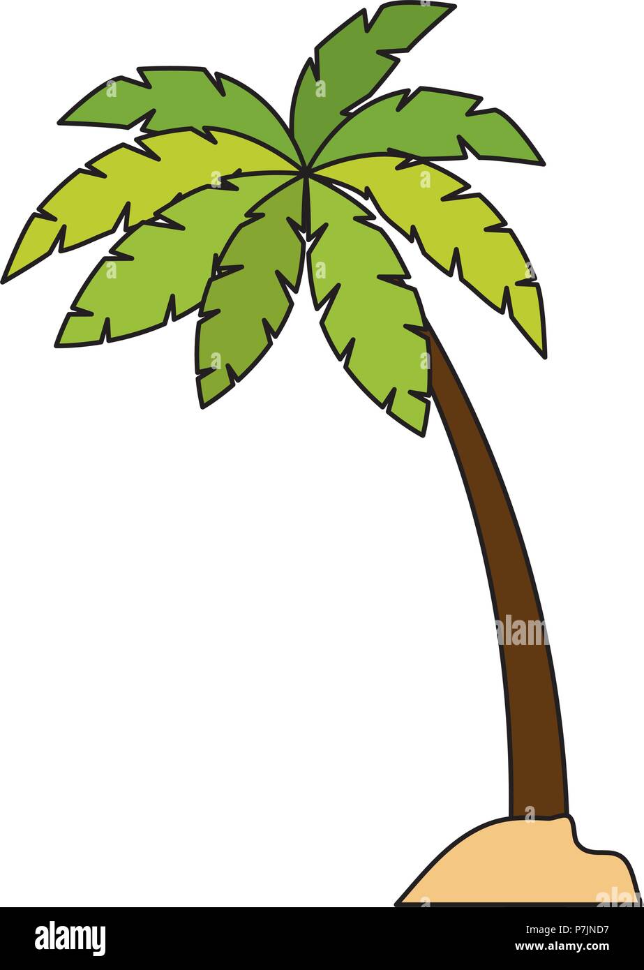 tree palms isolated icon Stock Vector Image & Art - Alamy