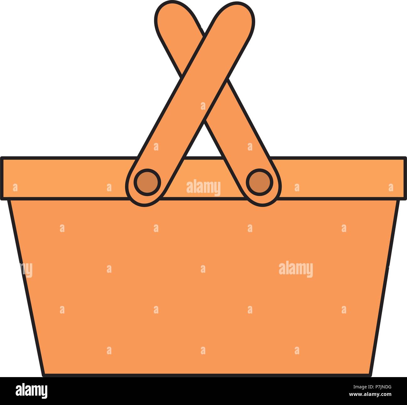 picnic basket empty icon Stock Vector Image & Art Alamy