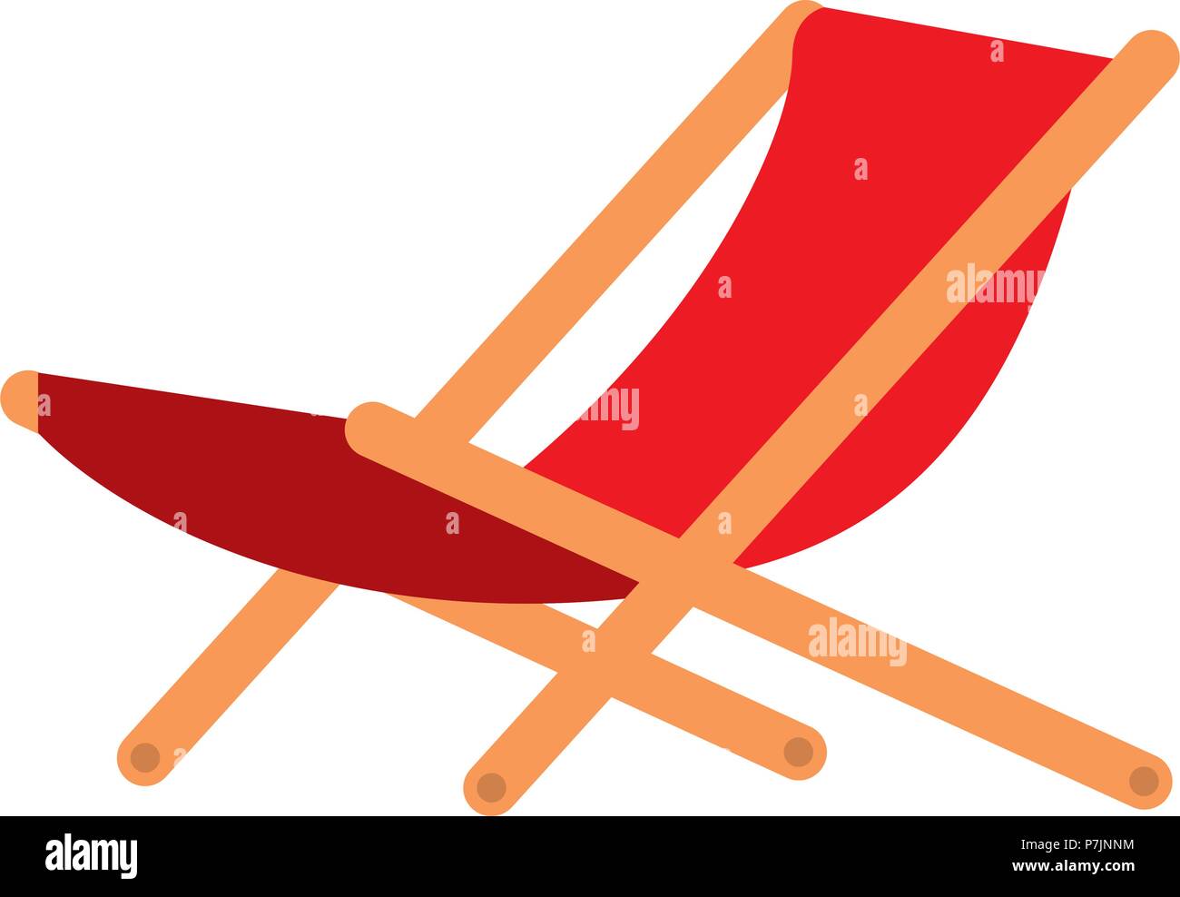 wooden beach chair icon Stock Vector Image & Art - Alamy