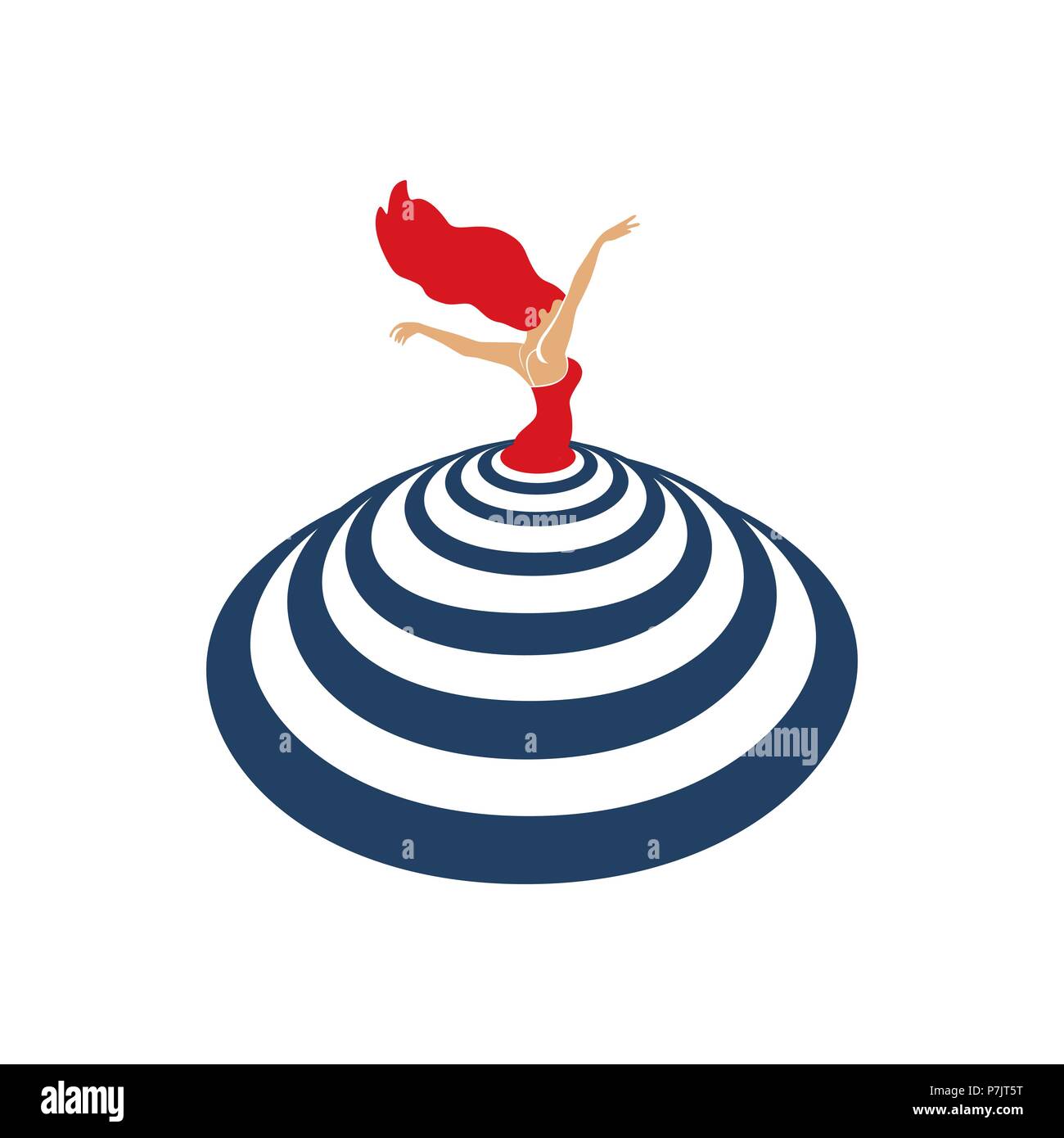 Dance icon concept. Stock Vector