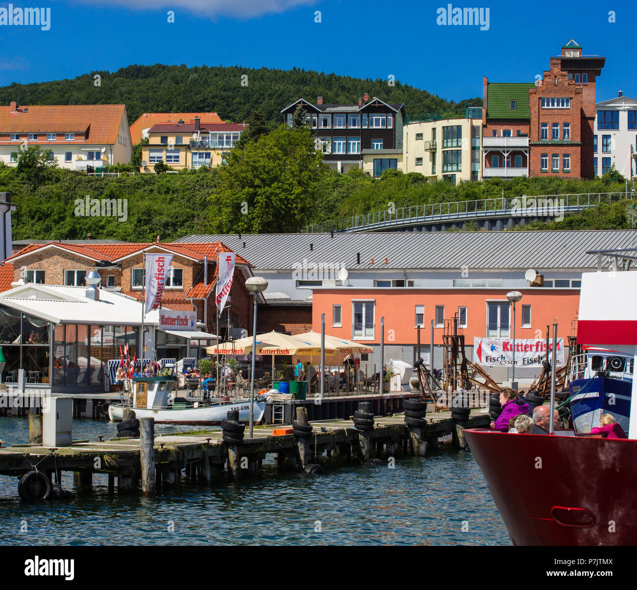 Harbour of Sassnitz Stock Photo
