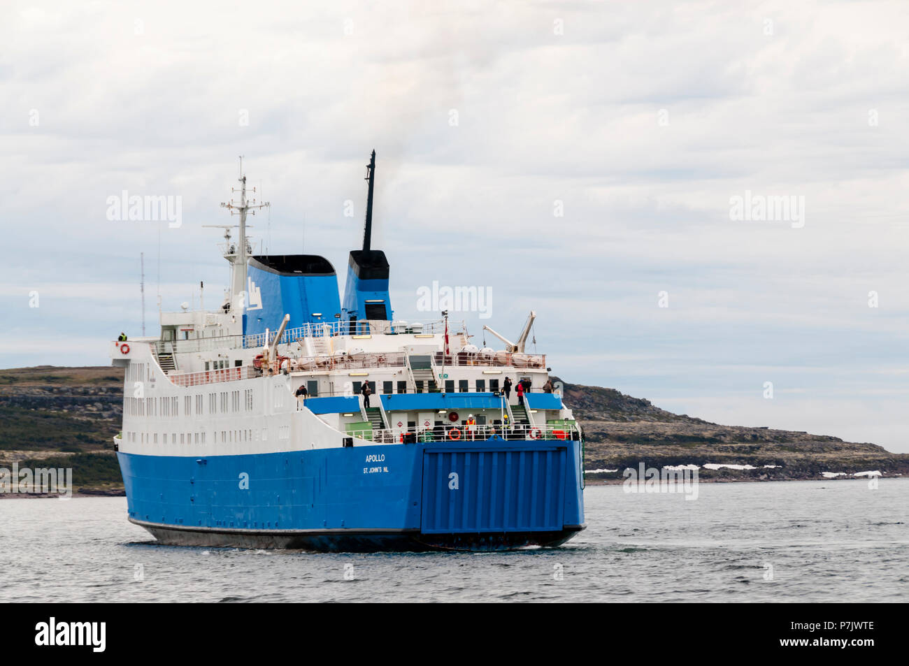 MV Apollo crossing the Strait of Belle Isle in Gulf of St Lawrence