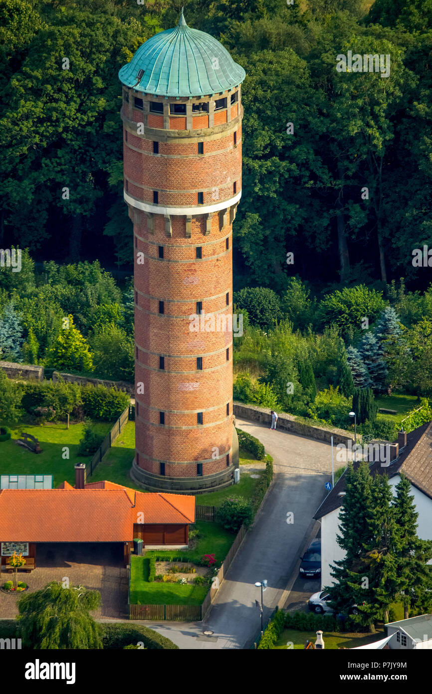 Water tower Rüthen with observation platform on the Haarstrang, Rüthen, Kreis Soest, Sauerland, North Rhine-Westphalia, Germany Stock Photo
