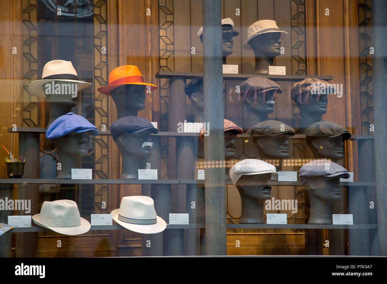Petitgas Hat Shop Window; Copenhagen; Denmark Stock Photo - Alamy
