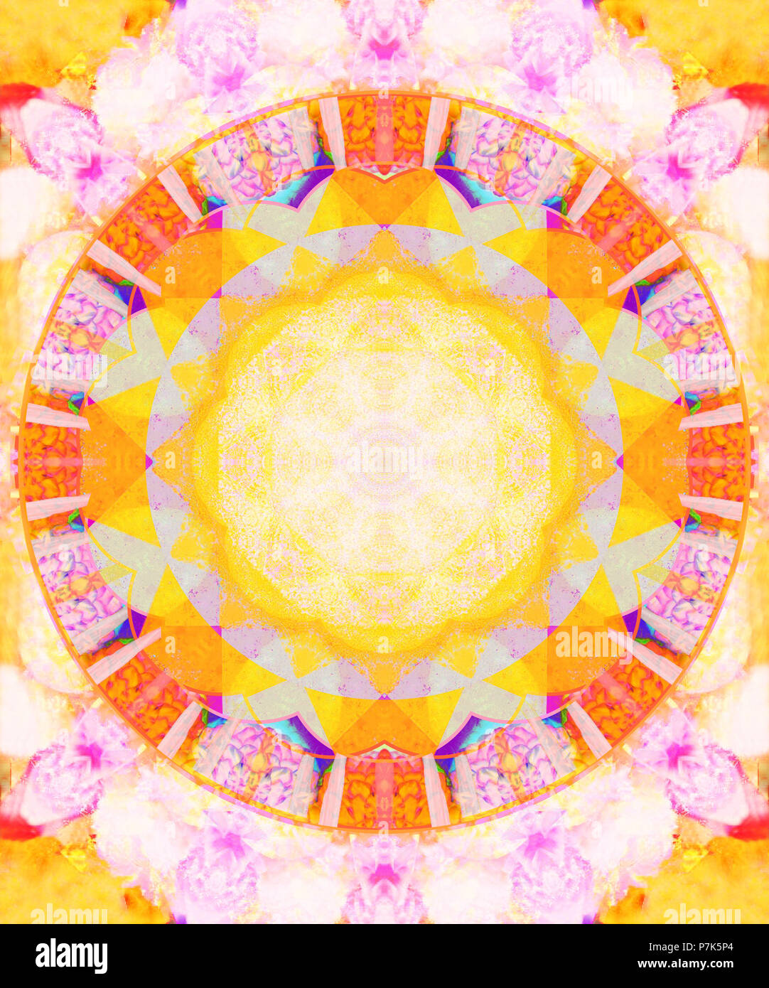 Photographic flower mandala Stock Photo - Alamy