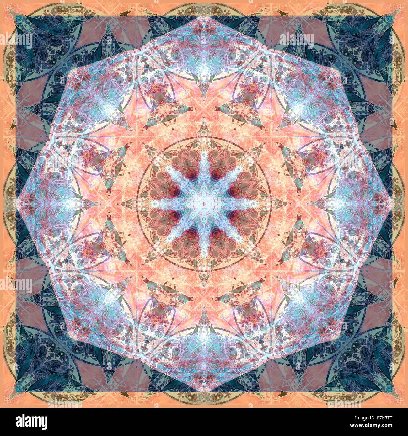 Photographic flower mandala Stock Photo - Alamy