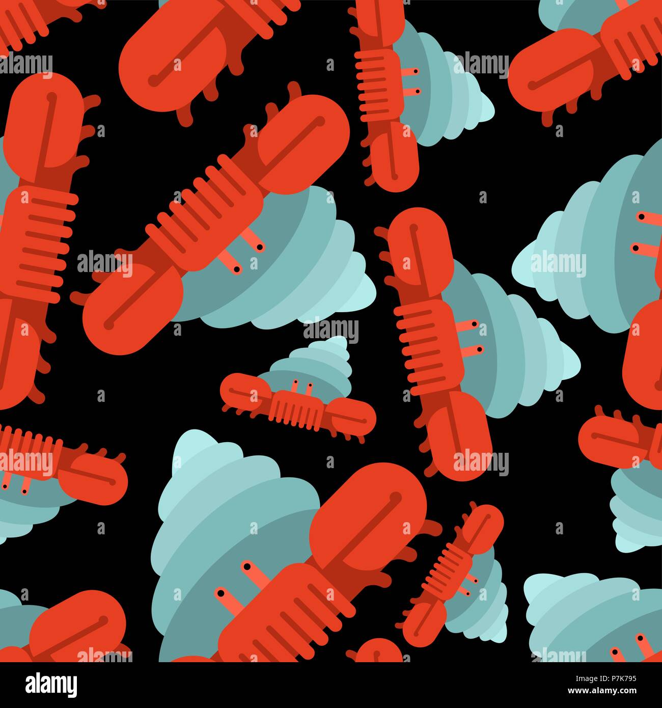 Crab And Insect Shell Patterns Crab hermit pattern seamless. Crab in shell background. Marine animal ...