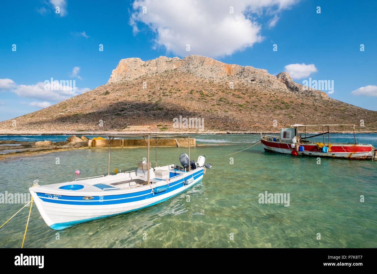 Stavros, Gold Coaster Bay, Zorbas Beach, movie set for the movie Alexis Zorbas, Akrotiri Peninsula, Dream Beach, Chania, Crete, Greece, Europe, Greece Stock Photo