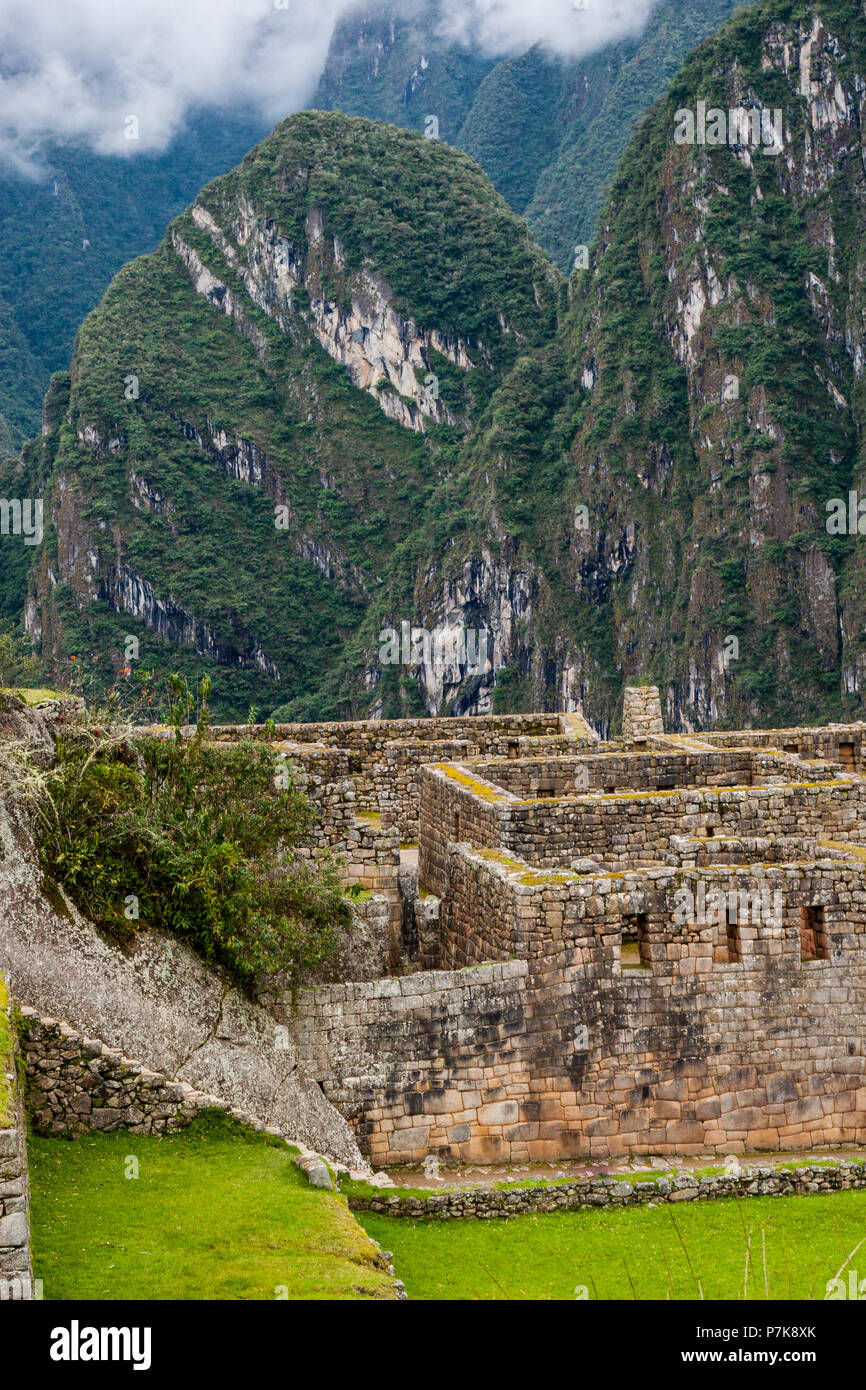 Machu picchu vertical stairs hi-res stock photography and images - Alamy