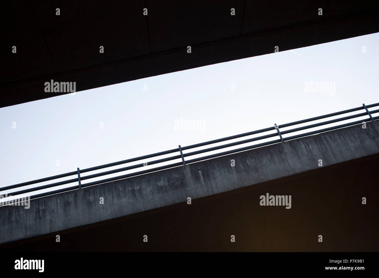 The Tormin bridge from below. Stock Photo