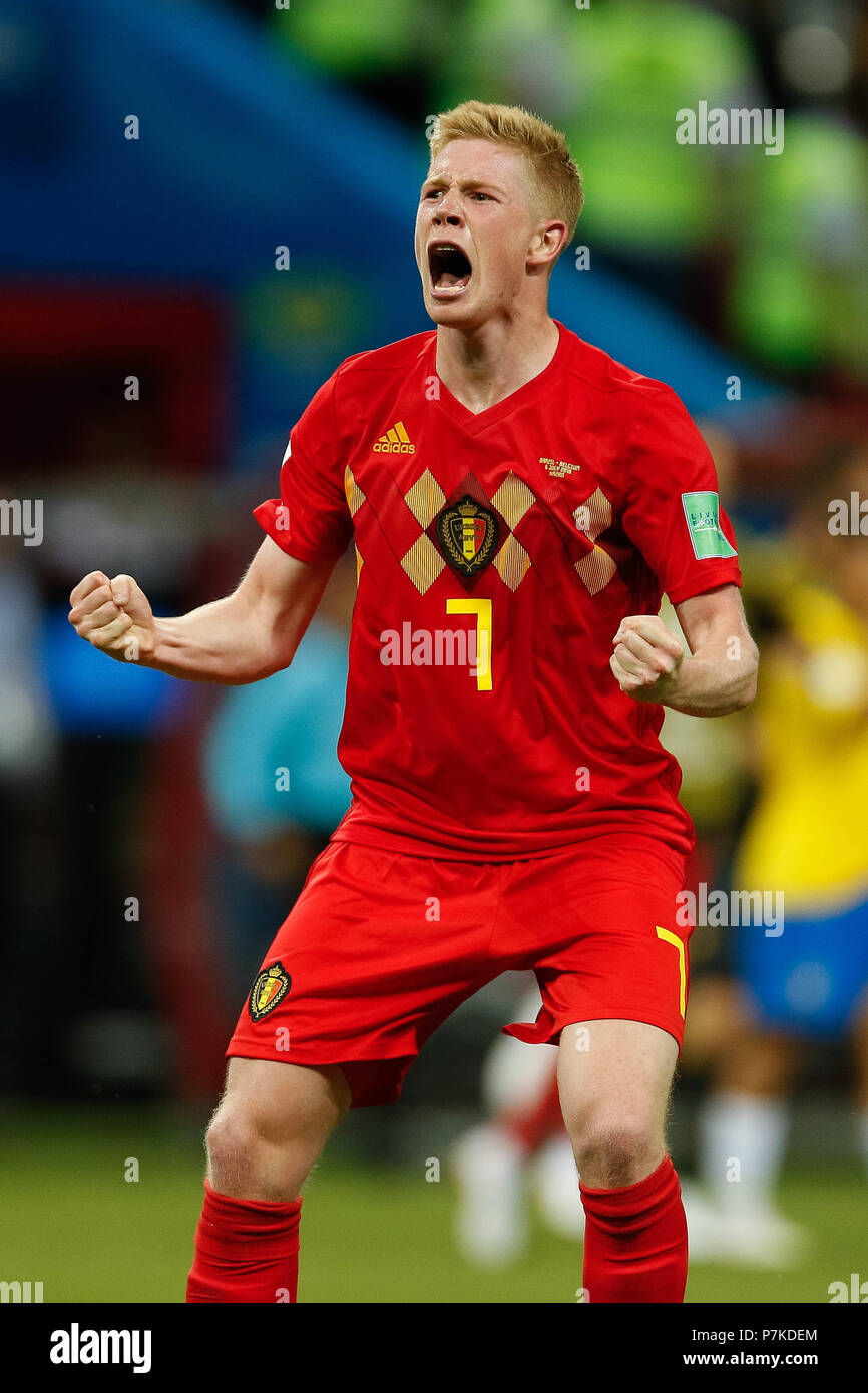 Kazan, Russia. 6th July 2018. Kevin De Bruyne of Belgium