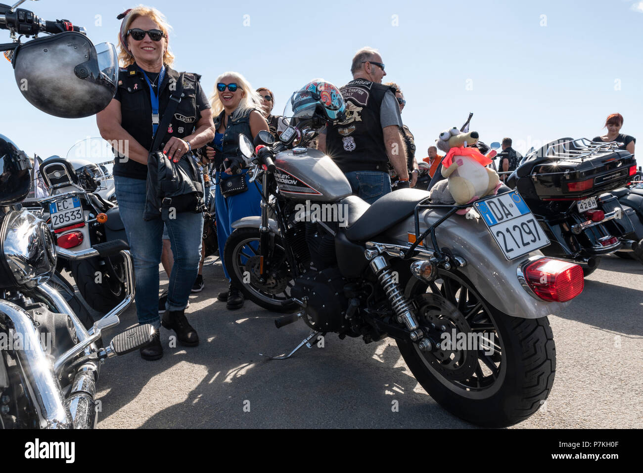 Harley Davidson 115th Anniversary Prague July 2018 Stock Photo