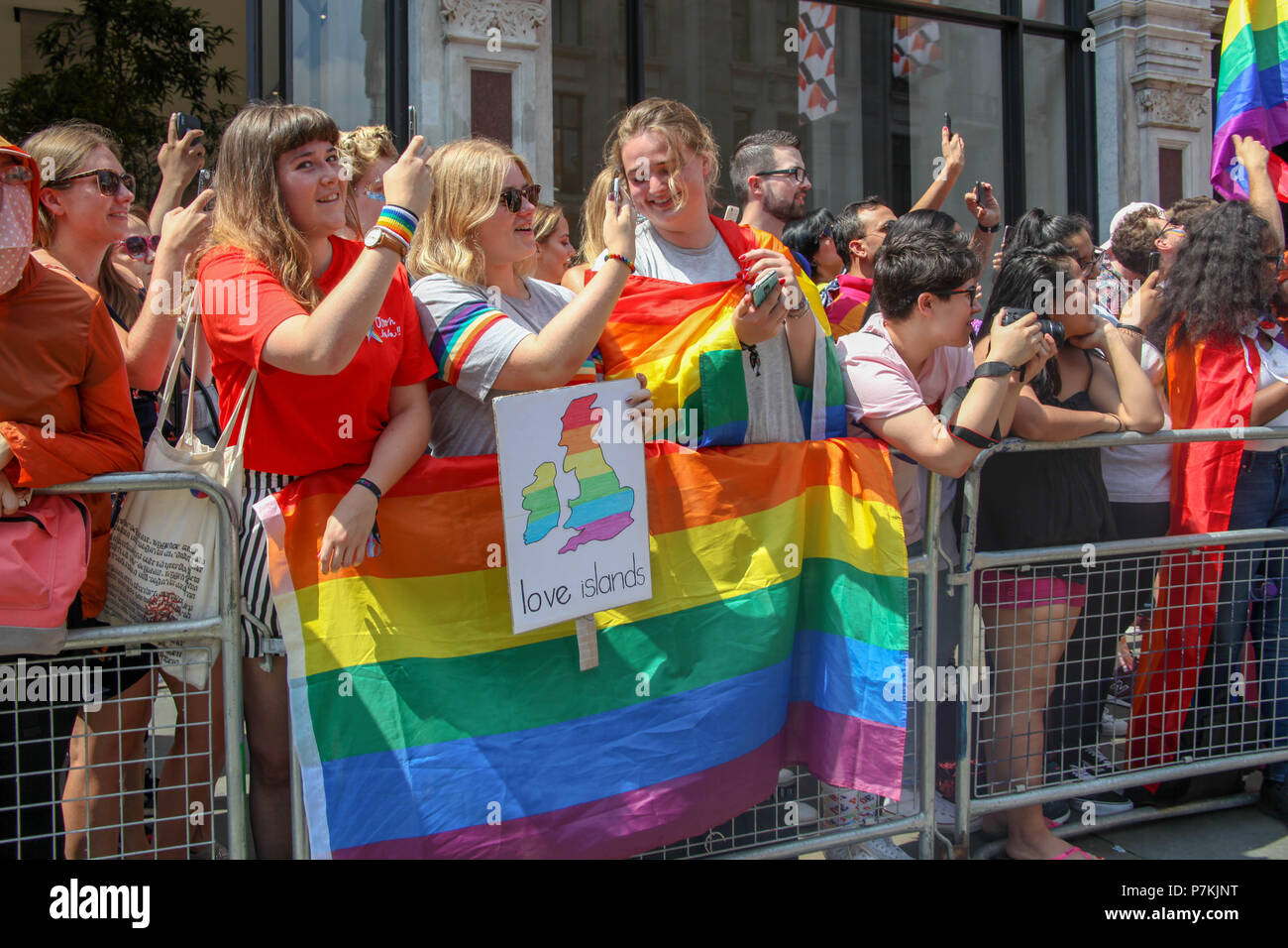 London, UK. 7th July 2018. Pride in London Participants Credit: Alex Cavendish/Alamy Live News Stock Photo