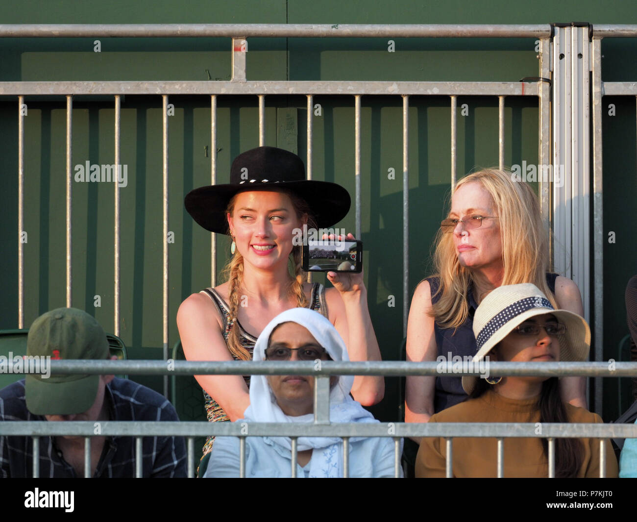 London, UK. 06th July, 2018. Amber Heard and new her beau 31 year old
