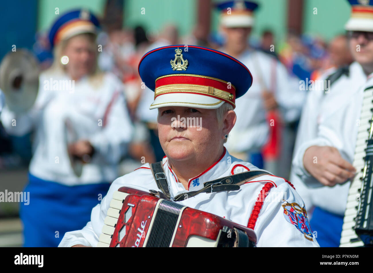 Accordion band orange parade hires stock photography and images Alamy