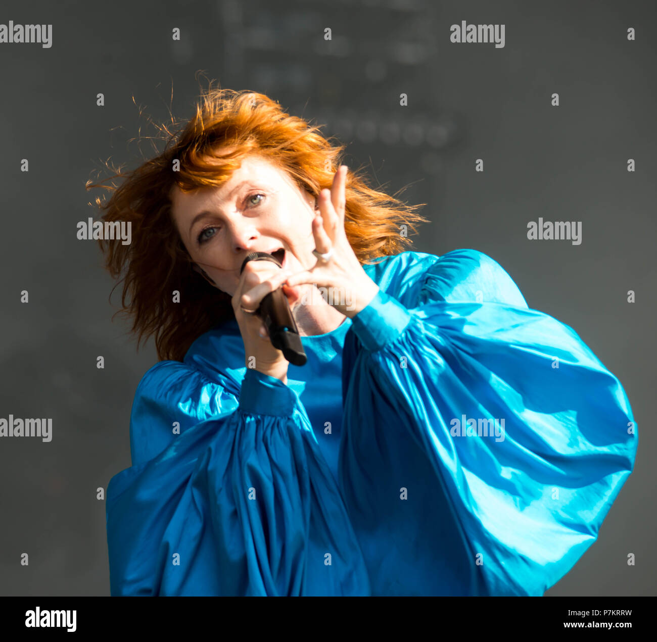 Hyde Park, London, United Kingdom. 7th July 2018. Goldfrapp performs on Day 2 of Barclaycard presents British Summer Time in Hyde Park. Michael Tubi/Alamy Live News Stock Photo