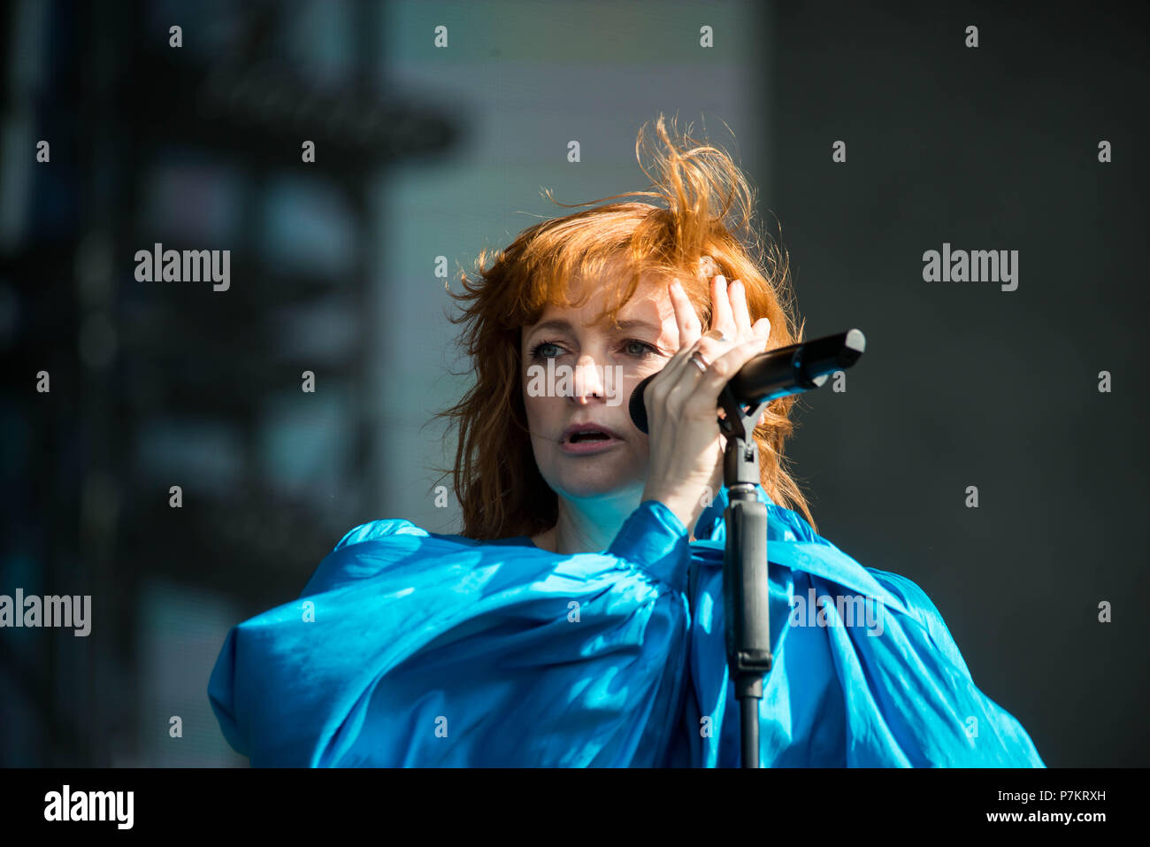 Hyde Park, London, United Kingdom. 7th July 2018. Goldfrapp performs on Day 2 of Barclaycard presents British Summer Time in Hyde Park. Michael Tubi/Alamy Live News Stock Photo