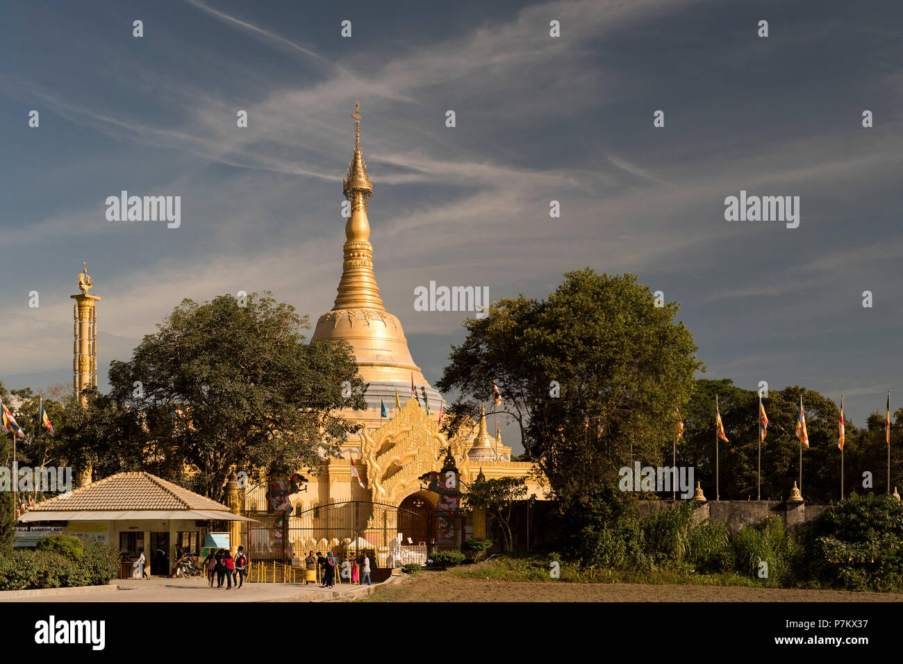 The Taman Alam Lumbini Temple In Berastagi In The Afternoon
