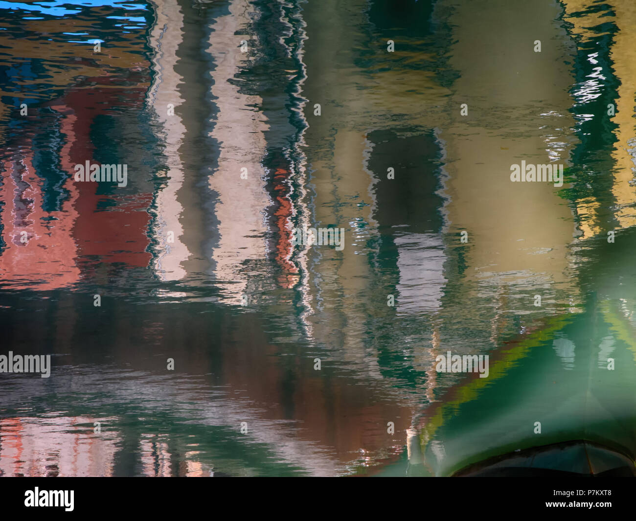 Water reflection in a canal in Venice, Italy Stock Photo - Alamy